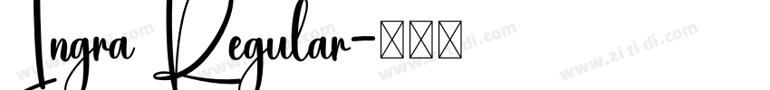 Ingra Regular字体转换